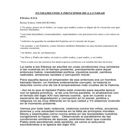 Fundamentos de la unidad