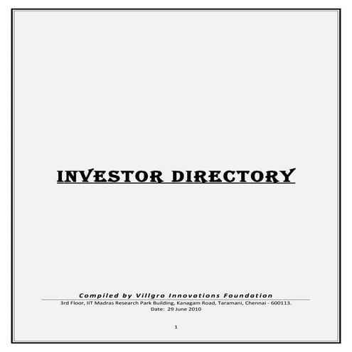 Funding directory