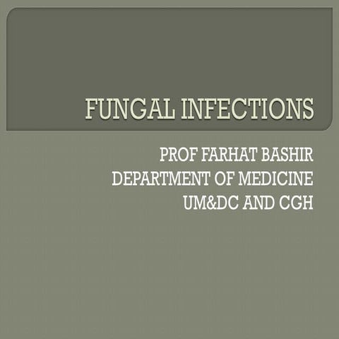 Fungal infections lec