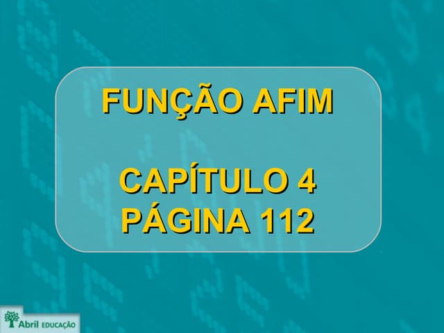 Função afim