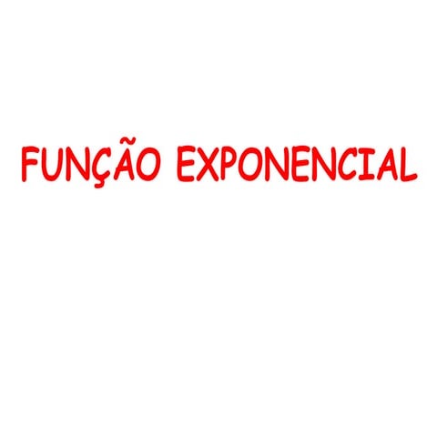 Função exponencial   exercícios resolvidos