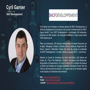 Cyril Garnier - SNCF Développement - Extrait Livre Blanc 100 #PortraitDeStart...