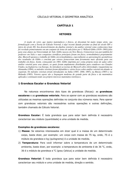 GEOMETRIA ANALÍTICA cap  01