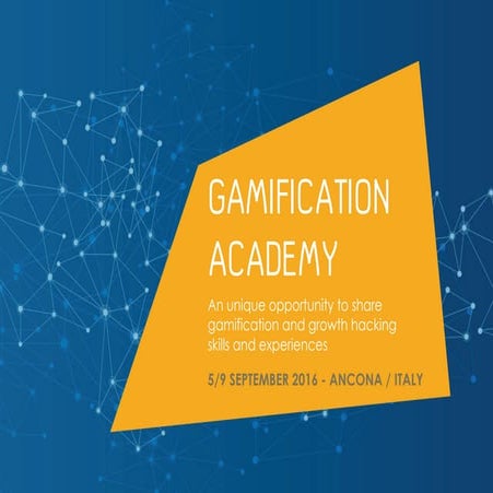 Gamification academy training programme