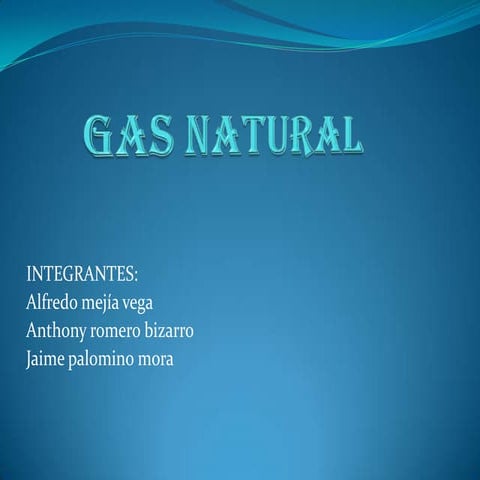 Gas natural