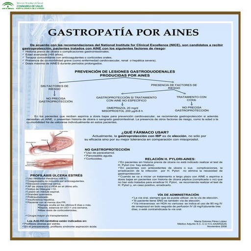 Gastropatía por aines