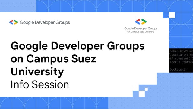 GDG on Campus Suez university Info Session   .pdf