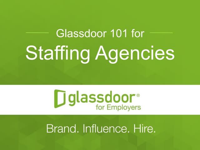 Glassdoor 101 for Staffing Agencies