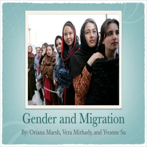 Gender and migration 