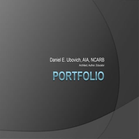 Daniel Ubovich\'s Portfolio