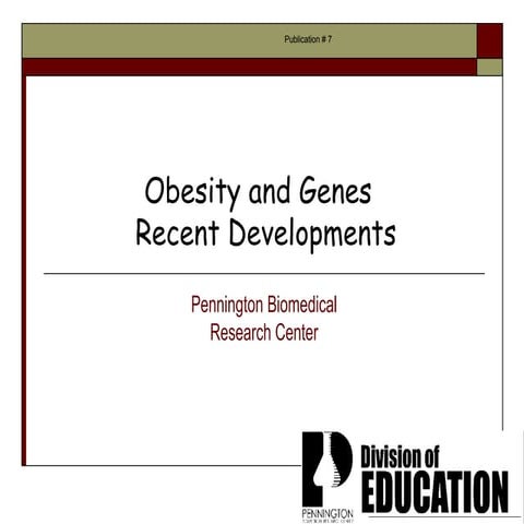 Genetic influences on obesity development