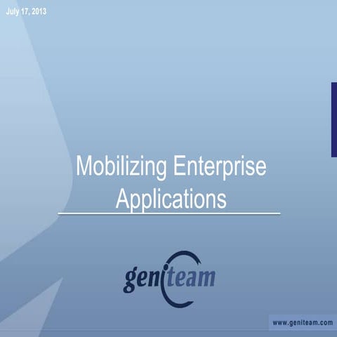 Geniteam corporate mobile apps