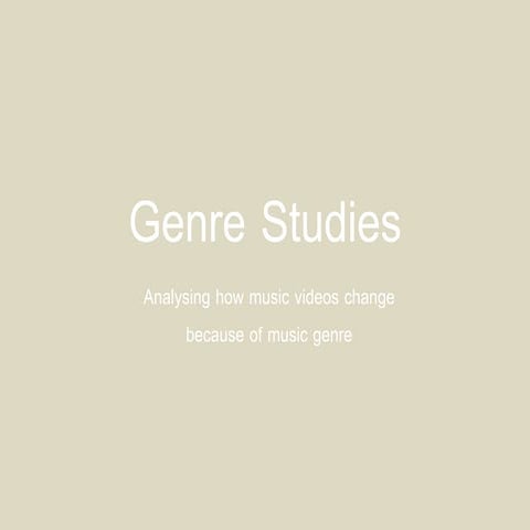 Genre studies
