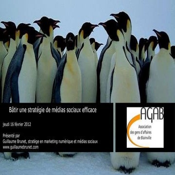 Bâtir une stratégie de médias sociaux - Association des gens d'affaires de Bl...