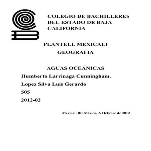 Aguas Oceánicas 