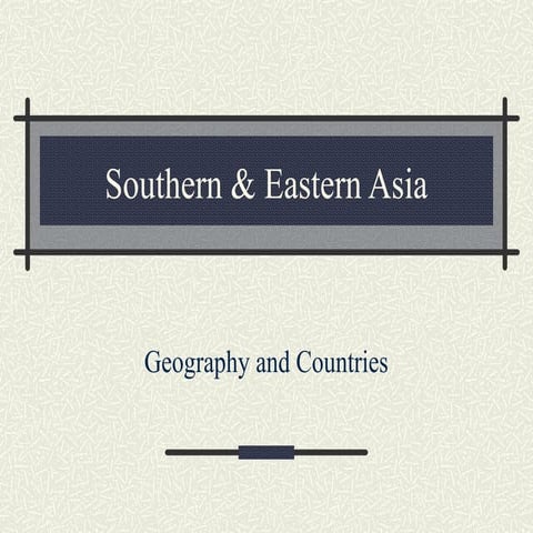 Geogeaphy of eastern asia[1]