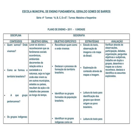 Geografia 4ª série