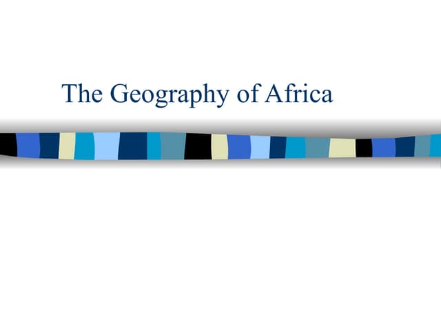 Geography of Africa