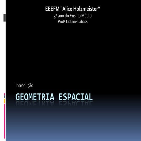 Geometria espacial
