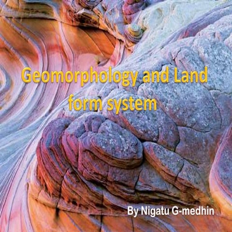 Geomorophology presentation
