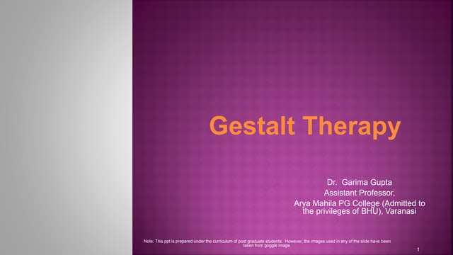 Gestalt Therapy