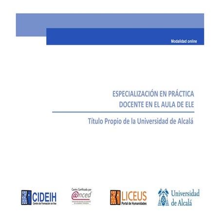 Gestion aula espanol