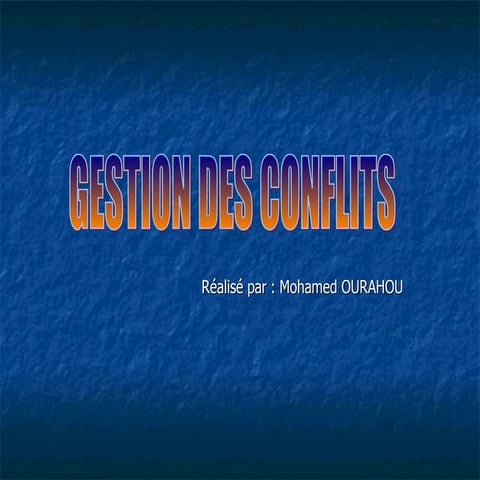 Gestion des conflits