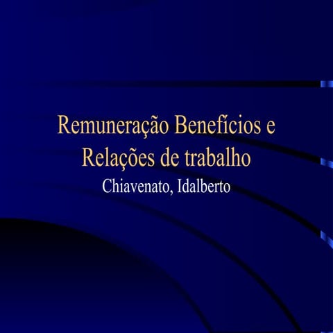 Gestão de rh2 completo remuneração e benefícios