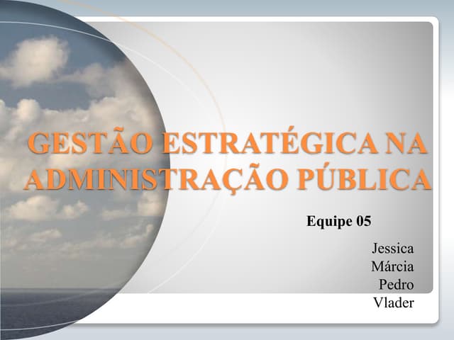 Gestão estratégica na administração pública