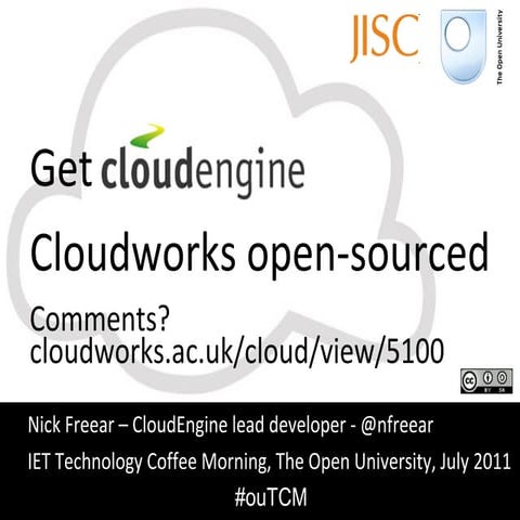 Get CloudEngine IET coffee morning July 2011