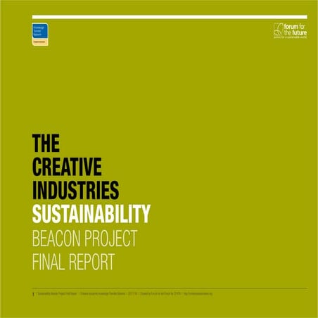 Can UK creatives lead us to a sustainable future?