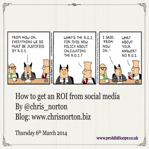 Getting an roi from social media