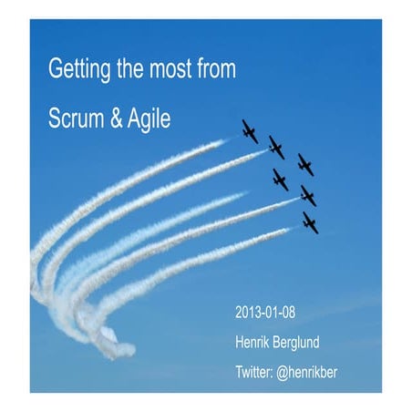 Getting the most from Scrum and Agile.pdf