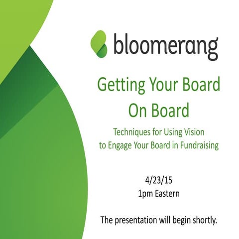 Getting Your Board On Board With Fundraising