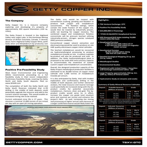 Getty Copper Powerpoint Presentation  June 16, 2016