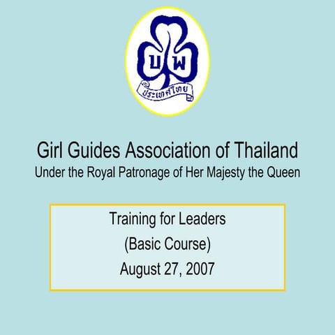 GGAT Basic Leader Training Slides