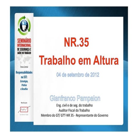 TRABALHO EM ALTURA - Gianfranco