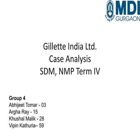 Gillette India Ltd.