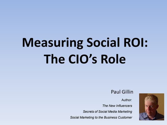 Measuring Social ROI: The CIO's Role
