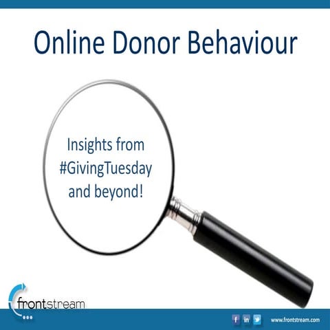 Online Donor Behaviour for #GivingTuesdayCa and Beyond