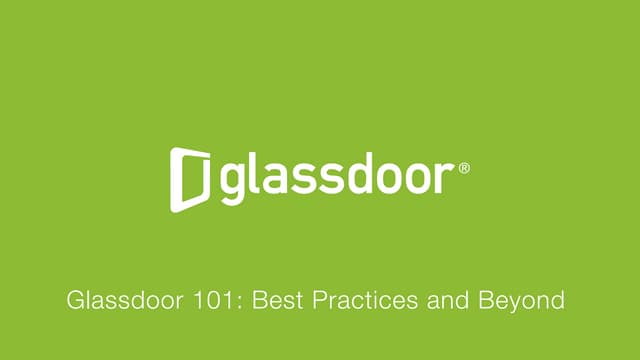 Glassdoor 101: Best Practices and Beyond