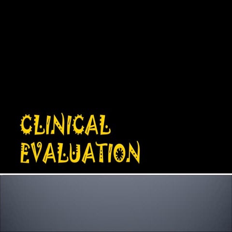 Gluacoma clinical evaluation