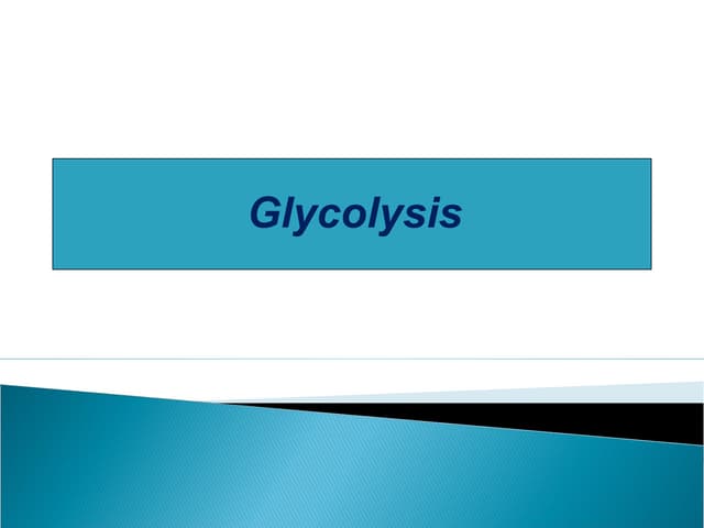 Glycolysis