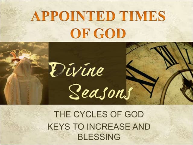 God's appointed time part 1