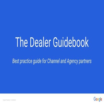 Google dealer guidebook best practices complete
