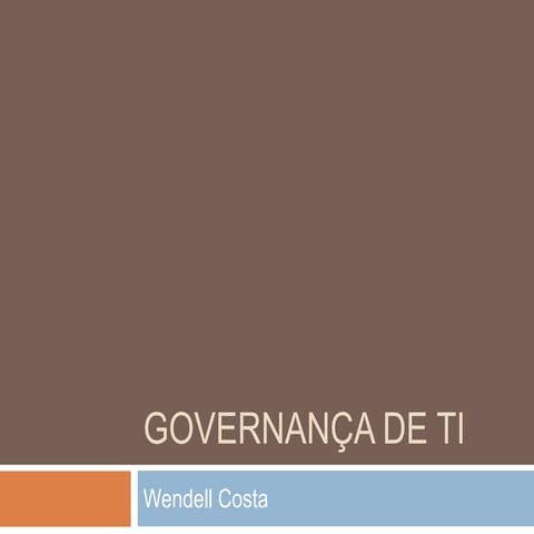 Governança de TI