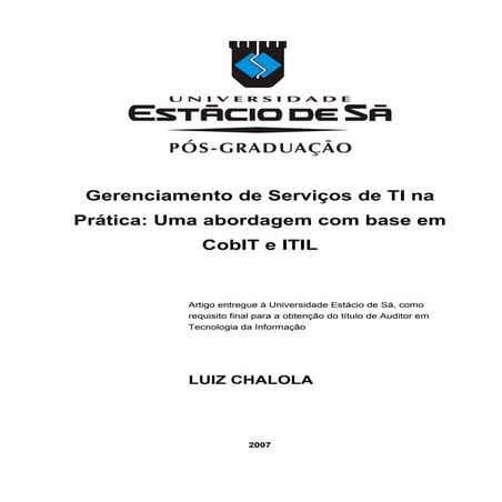 Governanca de ti