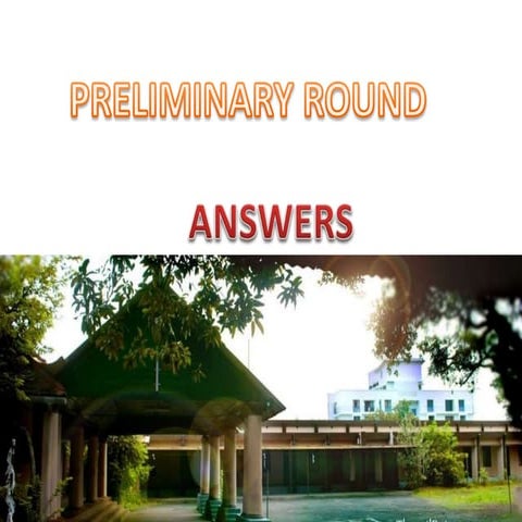 Govt law college prelims answers