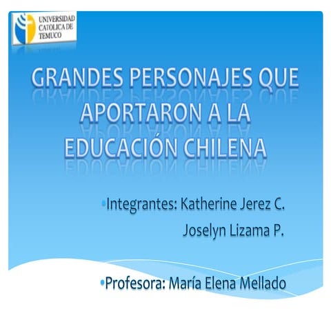 Grandes personajes que aportaron a la educación