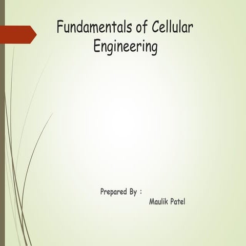fundamenatals of cellular enginering